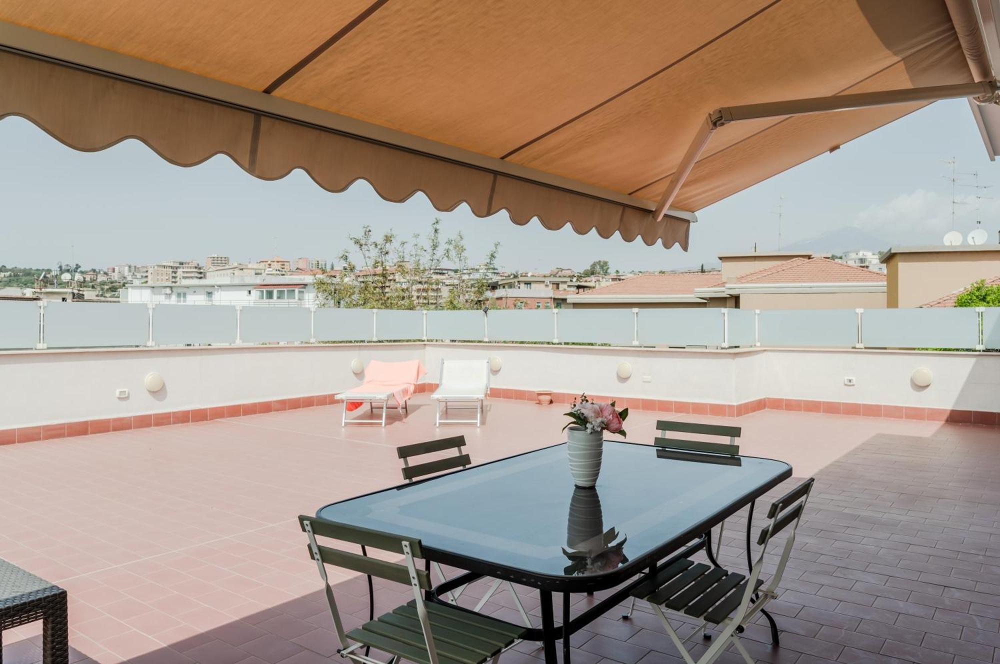 Catania Skyview Terrace: Your Urban Escape Extérieur photo